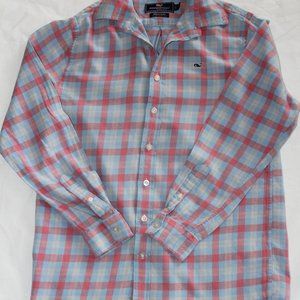 Vineyard Vines Girls L 16 Whale Shirt Oxford